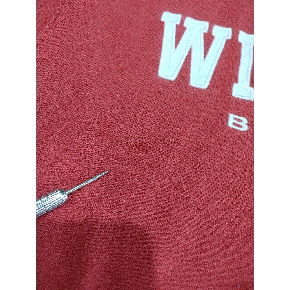 Wisconsin Badgers Crewneck Sweatshirt Red NCAA Adult Size XL - Picture 3 of 9